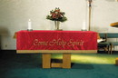 RJ Toomey VC746 Maltese Jacquard Altar Frontal: Red