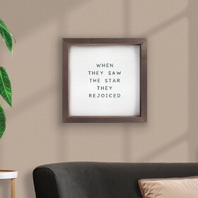 P.Graham Dunn VFR0614 Merry Be Your Christmas Framed Art - When They Saw