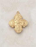 Creed Creed 24Kt Gold Plate Over Sterling Four Way Medal