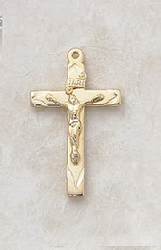 Creed VP246 24Kt Gold Plate Over Sterling Crucifix