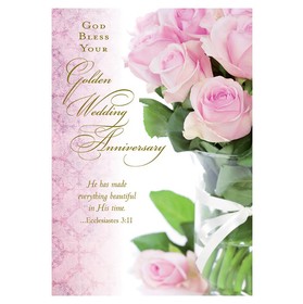 Alfred Mainzer WA37031 God Bless Your 50th Anniversary Card