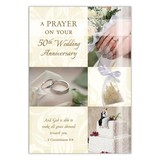 Alfred Mainzer WA37114 Prayer on Your 50th Wedding Anniversary Card