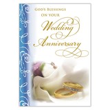 Alfred Mainzer WA53032 God's Blessings on Your Wedding Anniversary - General Card