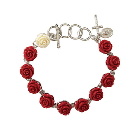 Creed WC038 Rose Rosary Bracelet