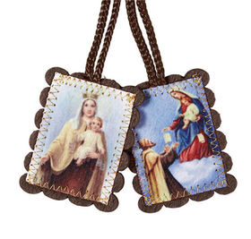Sacred Traditions WC145 Large Brown Wool Scapular