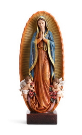 Avalon Gallery WC793 23.5" Our Lady Of Guadalupe Statue - Val Gardena