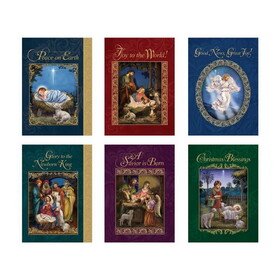 Alfred Mainzer YC085 God&#x27;s Gift of Love Christmas Cards with Envelope (6 Asst) - 24 cards/bx