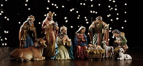 Christian Brands YC170 Michael Adams 9-piece 5" Nativity Set