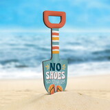 P.Graham Dunn YSHG0020 Coastal Collection Garden Sign - No Shoes