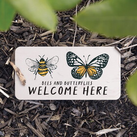 P.Graham Dunn YSTN0016 Garden Stone - Butterflies And