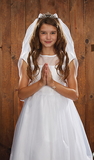 Sacred Traditions YT074 Crystal Tiara First Communion Veil