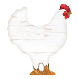 P.Graham Dunn ZSAT0117 Rooster Shape