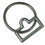 Intrepid International #363 1 1/2" Stainless Steel Loop & Ring with 2 1/4" Ring