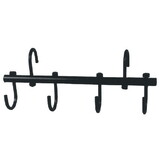 Intrepid International 4-Hook Portable Rack Black