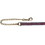 Intrepid International Nylon Plaid Lead with Padded Handle and 20" Brass Plated Chain