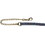 Intrepid International Nylon Plaid Lead with Padded Handle and 20" Brass Plated Chain