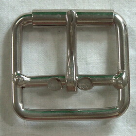 Intrepid International 154815 #999 Nickle Plate Double Bar Buckle 1" (special order)