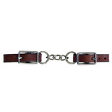 Intrepid International Curb Chain Med Brown English Bridle Leather