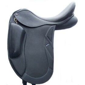 Intrepid International Pro-Trainer 24K CCD Monoflap Dressage Saddle w-Xchange