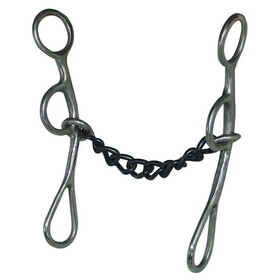 Coronet Stainless Steel Snaffle Chain Mouth Bit 5" Short Shank