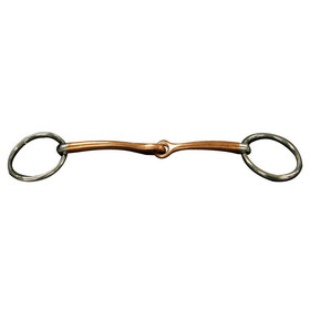 Intrepid International Snaffle Triangle Copper 5" Bit Mouth 1 1/2" Rings