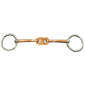 Intrepid International Snaffle Jointed Triangle Dr.Bristol 5" Bit Mouth 1 1/2" Rings