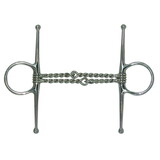 Intrepid International Double Twisted Wire Stainless Steel Full Cheek Snaffle Bit