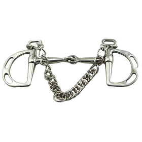 Intrepid International Kimberwick Stainless Steel Snaffle Bit Slotted Cheeks