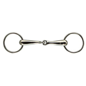 Intrepid International Loose Ring Thick Hollow Stainless Steel Mouth Snaffle Bit