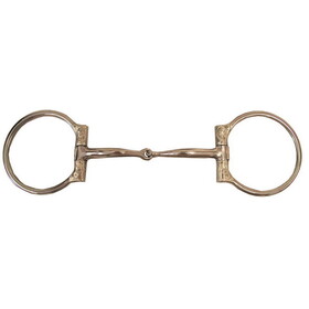 Coronet Stainless Steel Futurity Snaffle Bit 5" Mouth with Engraved German Silver Trim