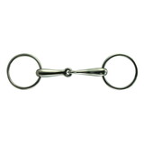 Intrepid International Hollow Mouth Stainless Steel Loose Ring Snaffle Bit