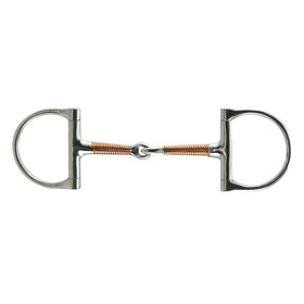 Coronet Dee Copper Wire Wound Mouth Stainless Steel Bit 5"