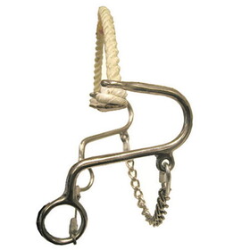 Coronet Rope Nose Hackamore with 5" Stainless Steel Shanks Bit
