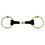Coronet Gag Soft Rubber Mouth Snaffle Stainless Steel Bit 5"