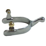 Coronet Spur Humane Knob End Ladies Stainless Steel with Brass Buttons