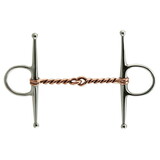 Coronet Full Cheek Copper Twisted Wire Snaffle Stainless Steel Bit 5
