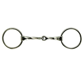 Coronet L/Ring Slow Twist Snaffle Mouth Stainless Steel Bit 5 1/2" 3" Ring