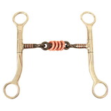 Coronet Curb Training Iron 3 Piece Copper Inlay Rings Mouth Bit 5