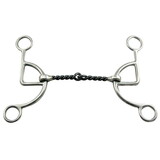 Coronet Half Wonder Sweet Iron Twist Mouth Snaffle Stainless Steel Bit 5