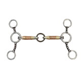 Intrepid International Coronet Jr Cow Horse Wire Wrapped Jointed Mouth Bit and Life Saver Ring