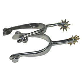 Coronet Walking Horse Stainless Steel Spurs with Offset Shank