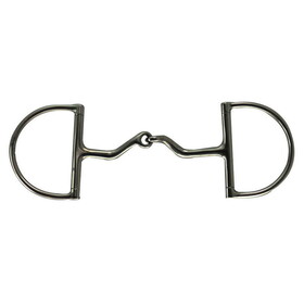 Intrepid International Stainless Steel Large Dee Bent Mouth Snaffle Bit