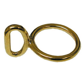 Intrepid International #510 Solid Brass Loop & Ring 3/4" X 1-1/4"