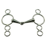 Coronet Stainless Steel Gag Continental Snaffle Bit 5
