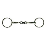 Intrepid International Loose Ring Solid Mouth French Link Bit