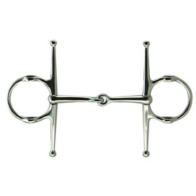 Intrepid International Full Cheek Stainless Steel Gag Snaffle Bit