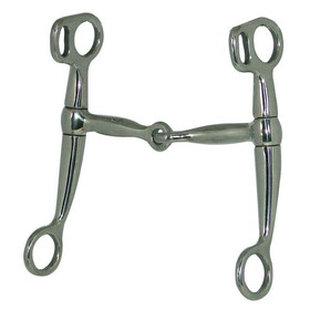 Intrepid International Coronet Tom Thumb Western Jointed Mouth Snaffle Bit