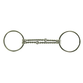Coronet L/Ring Double Twist Wire Snaffle Malleable Iron Bit 6 1/2"