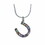 Exselle Exselle Horseshoe with Color Stones Pendant