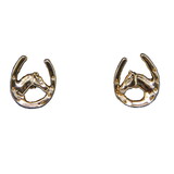 Exselle Horseshoe/Horse Head Earrings